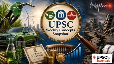 UPSC Weekly Concepts Snapshot: Why are E85 fuel, G-Secs and earthquakes in the news this week?