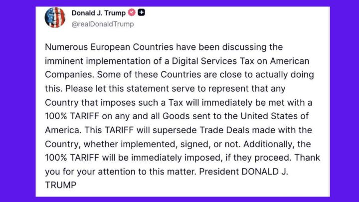 Trump service tax 