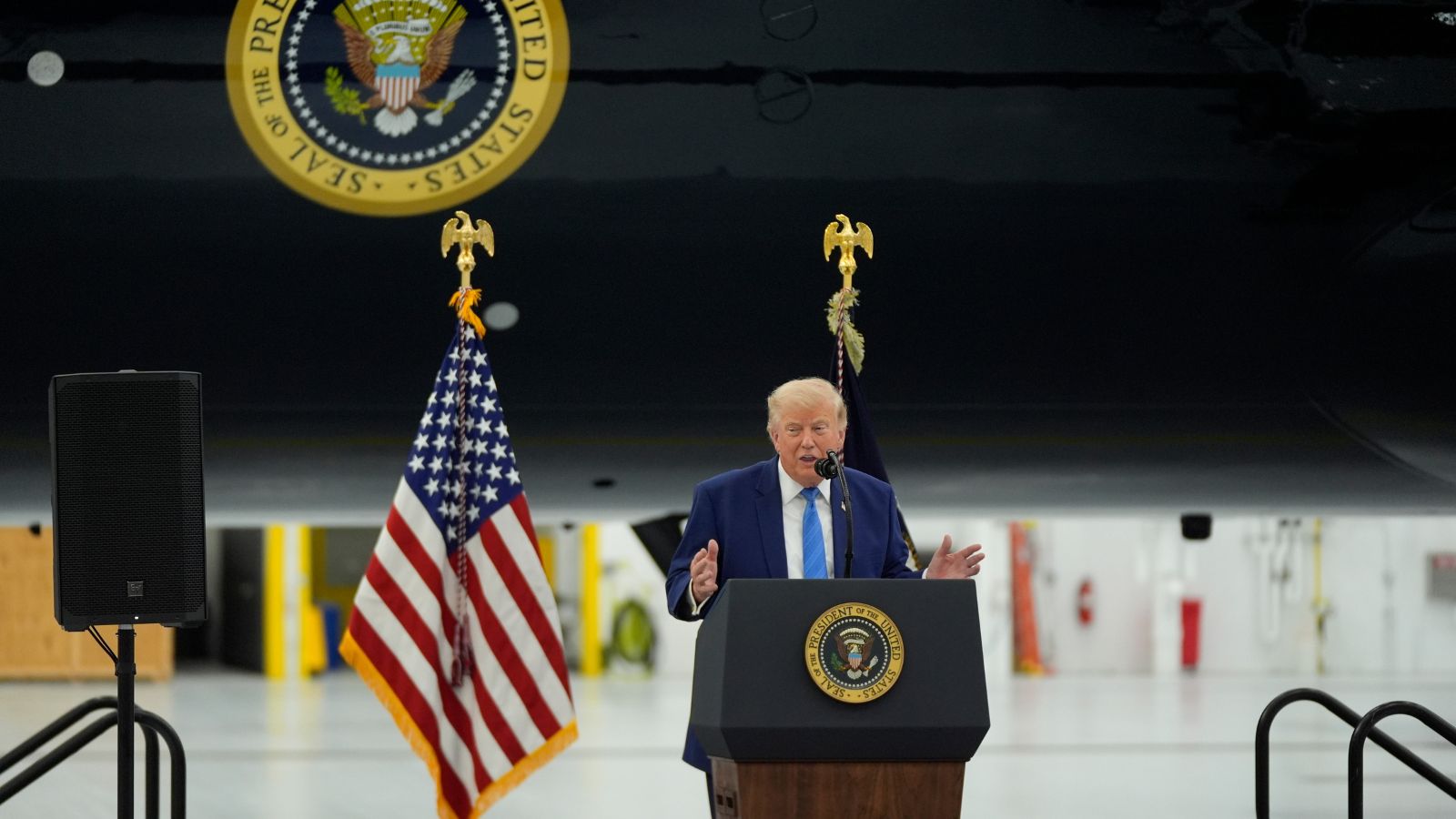 ‘We wiped out everything’: Trump on Iran strikes at Air Force One event