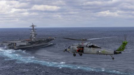 us navy, us helicopter crash, strait of hormuz, iran war,