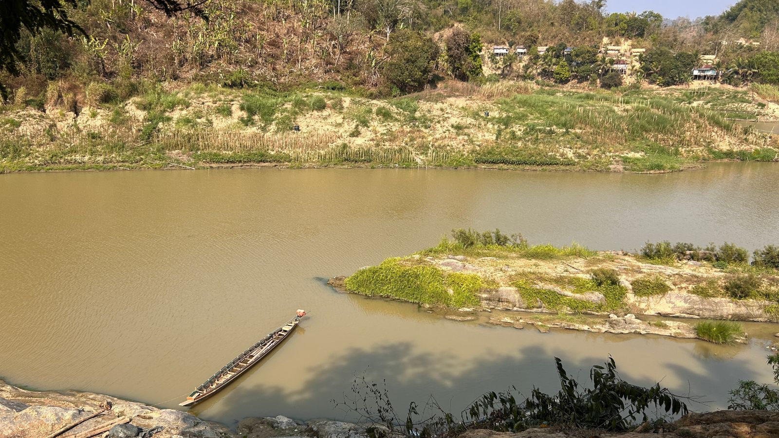 Trabung is located on the banks of the Karnaphuli River.