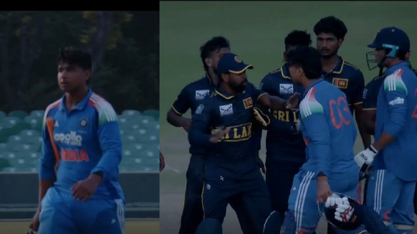 Sooryavanshi dragged into spat and jostle after India A lose Super Over to SL A