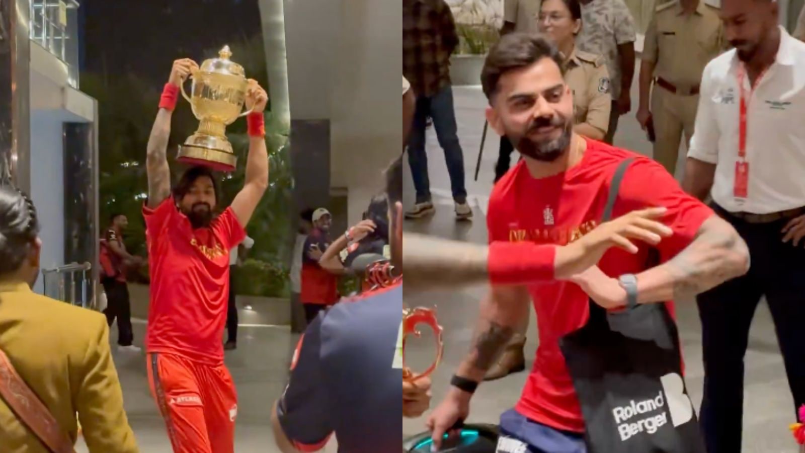 RCB win IPL: Virat Kohli, Krunal Pandya dance to dhol beats; fans hit Bengaluru streets for celebrations