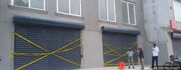 Another building sealed on MG road. (Express Photo)