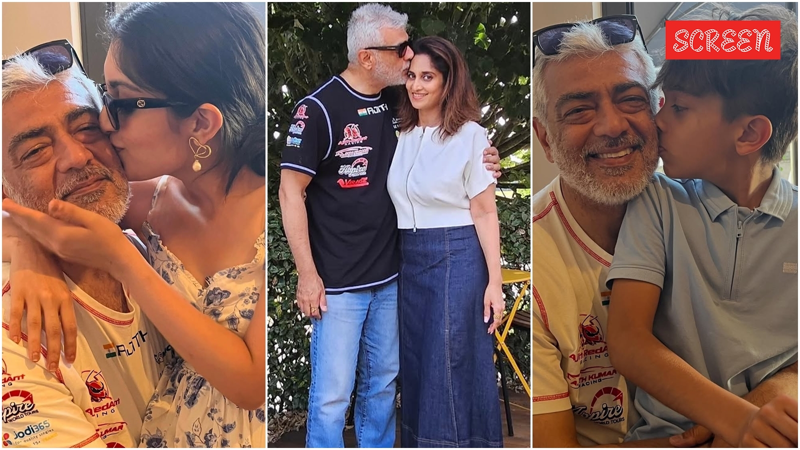 Shalini shares beautiful glimpses of Ajith’s ‘daddy time’ with kids amid Le Mans race