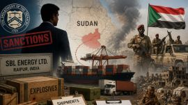 The US named Alok Choudhari, CEO of Raipur-based SBL Energy Limited, among those blacklisted for allegedly sending more than 200 shipments of explosives to a company that maintained the Sudanese military's arsenal. (AI-generated image)