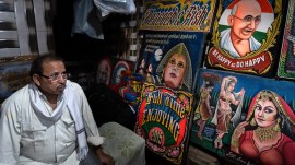 Kafeel Ahmed Ansari at his residence near Matia Mahal in Old Delhi. Express Photo by Haobijam Chinglemba