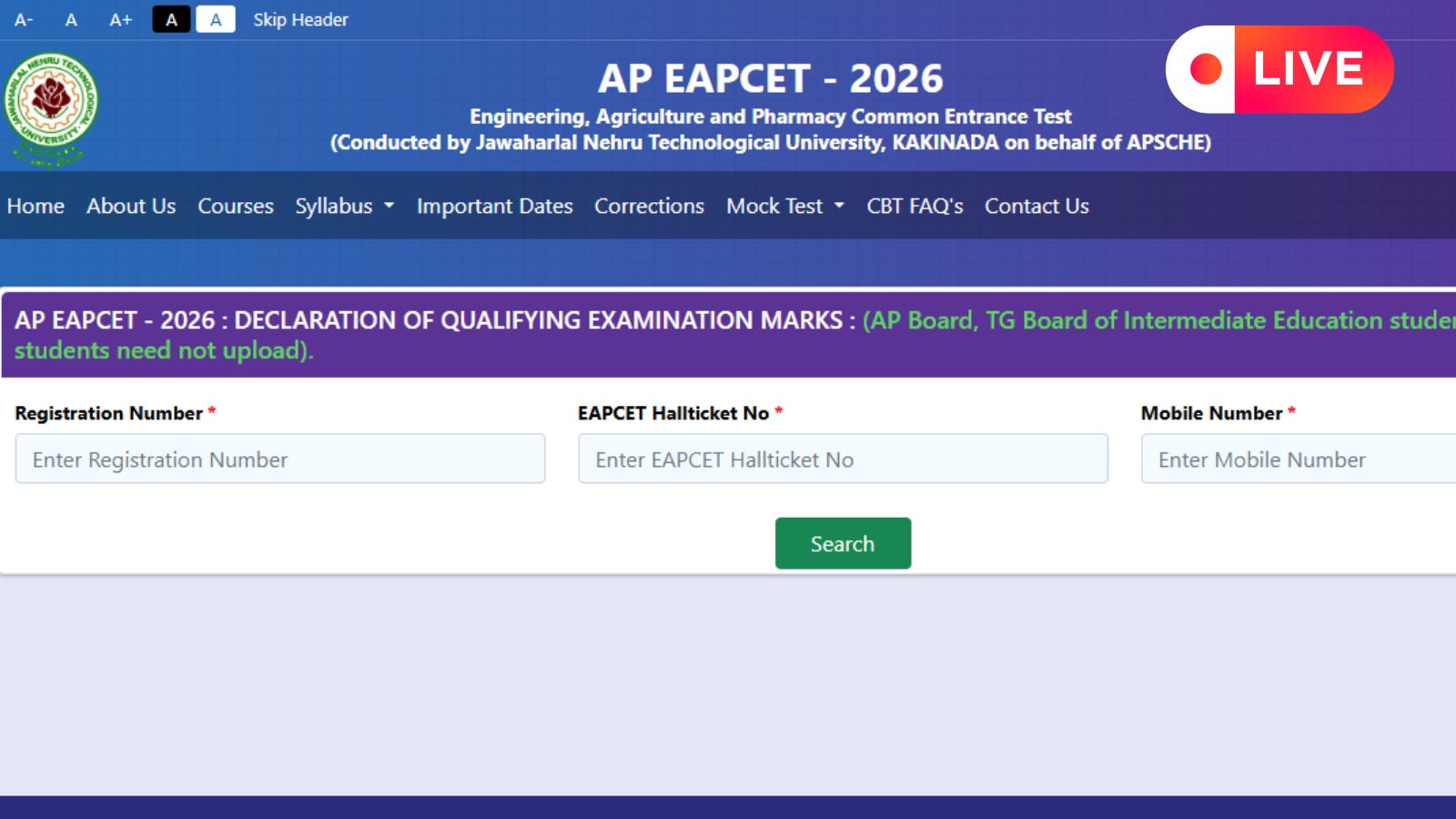 Ap Eamcet Results 2026 Live Updates Scorecard Marksmemo Topper Cut Off Pcm Pcb Cets Apsche Ap Gov In Eapcet