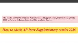 resultsbie.ap.gov.in, AP Inter Supplementary Results 2026: IPE 1st, 2nd year results at bie.ap.gov.in