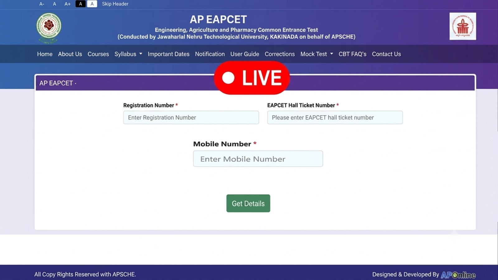 AP EAMCET Results 2026 LIVE: EAPCET results postponed