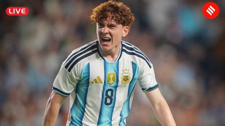 Argentina vs Iceland live score updates: ARG lead ISL 1-0 at half-time in their final warm-up match ahead of the FIFA World Cup, thanks to Valentín Barco. (Photo: AFASeleccionEN via X)