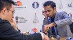 Arjun made his only mistake in the game by pushing the f-file pawn to f4, allowing Yakkuboev to trade pieces and win an extra pawn. (FIDE/Michal Walusza)