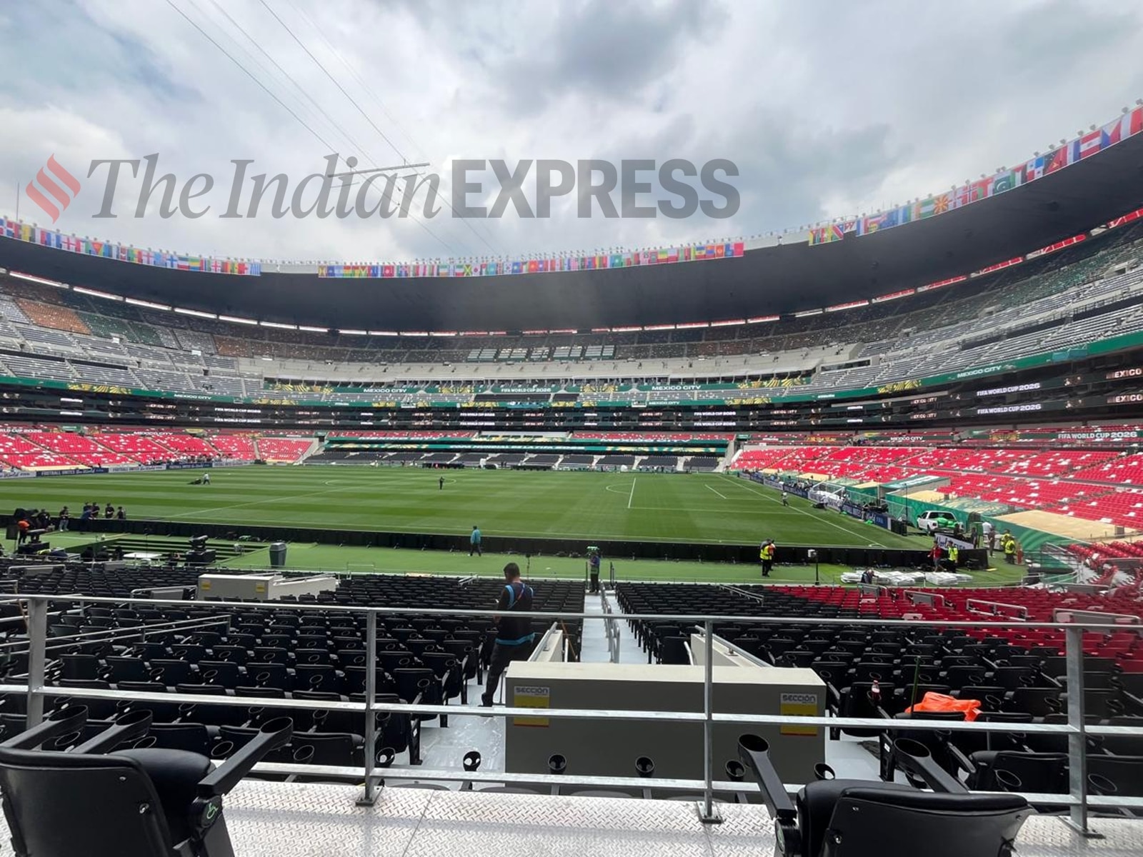 The Azteca's official maximum capacity is 87,500. (Express Photo by Sandip G)