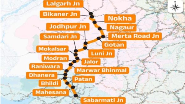 Ahmedabad–Bikaner Express: Check route map (Image: Ministry of Railways)