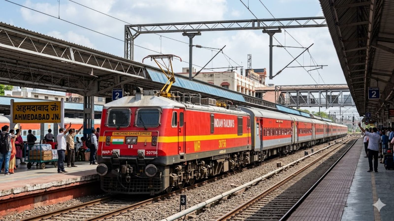 Indian Railways to launch new Ahmedabad–Bikaner Express train (Image generated using AI)