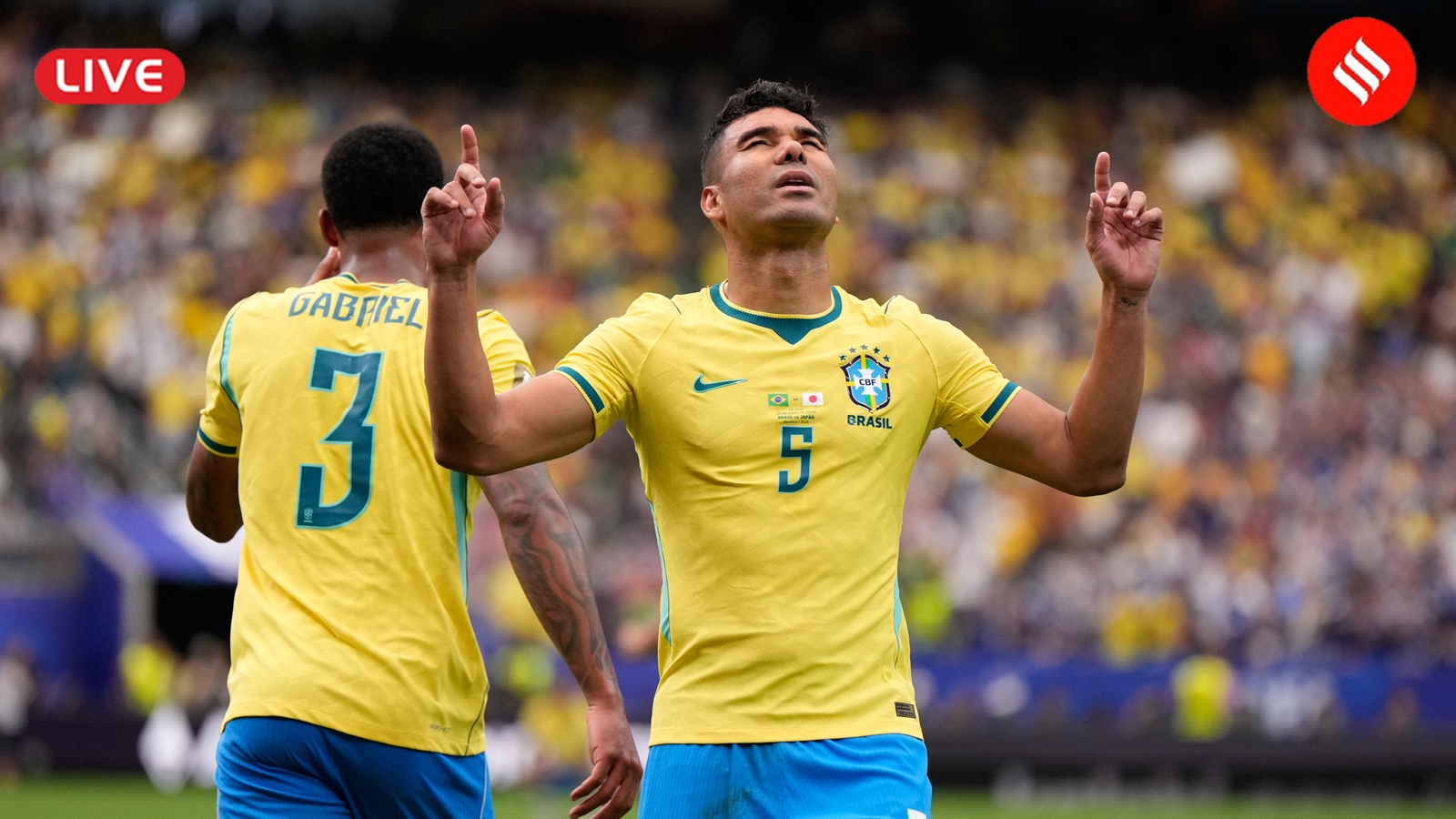 Brazil vs Japan FIFA World Cup 2026 Live Score: Casemiro scored the equaliser for Brazil in the second half. (AP Photo)