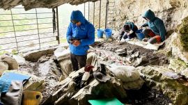 Ancient ornaments, hearths and copper minerals found in Spain's highest prehistoric cave (Image: IPHES-CERCA)