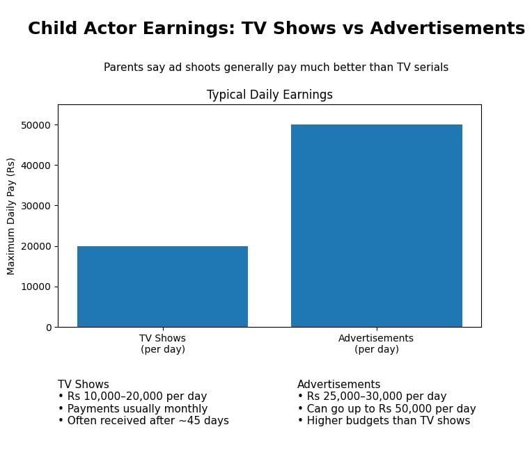 Child actor earnings.