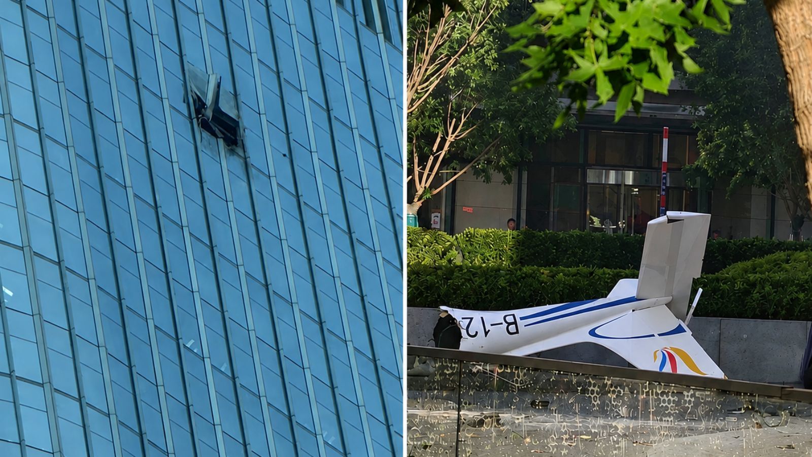 beijing plane crash, citic tower plane crash, citic tower,