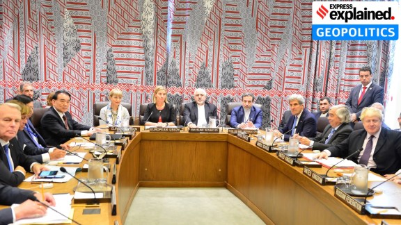 US Secretary of State, John Kerry alongside US Energy Secretary Ernest Moniz participating in the JCPOA in New York (Wikimedia Commons)