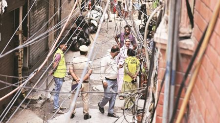 The Tughlakabad building fire in Delhi has taken a new turn after CCTV footage showed a masked woman entering the residential complex moments before an explosion. (File Photo)