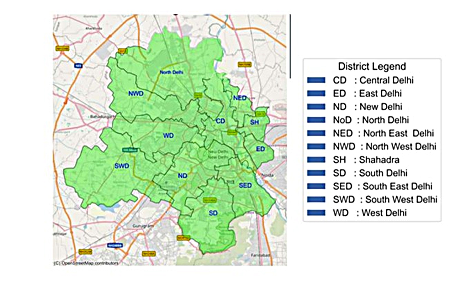 delhi forecast map