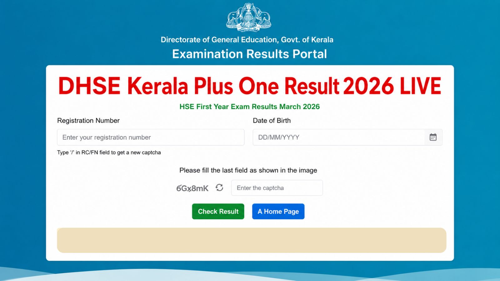 DHSE Kerala Plus One Result 2026 LIVE Updates: Results on June 10 at results.kite.kerala.gov.in, results.hse.kerala.gov.in, prd.kerala.gov.in, keralaresults.nic.in
