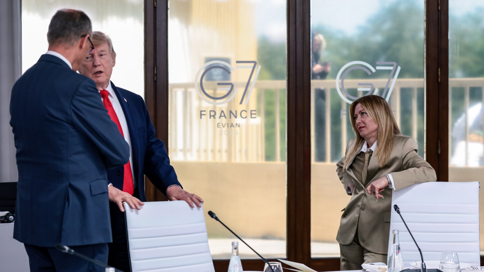 Italy's Meloni denies 'begging' Trump for photo at G7 summit