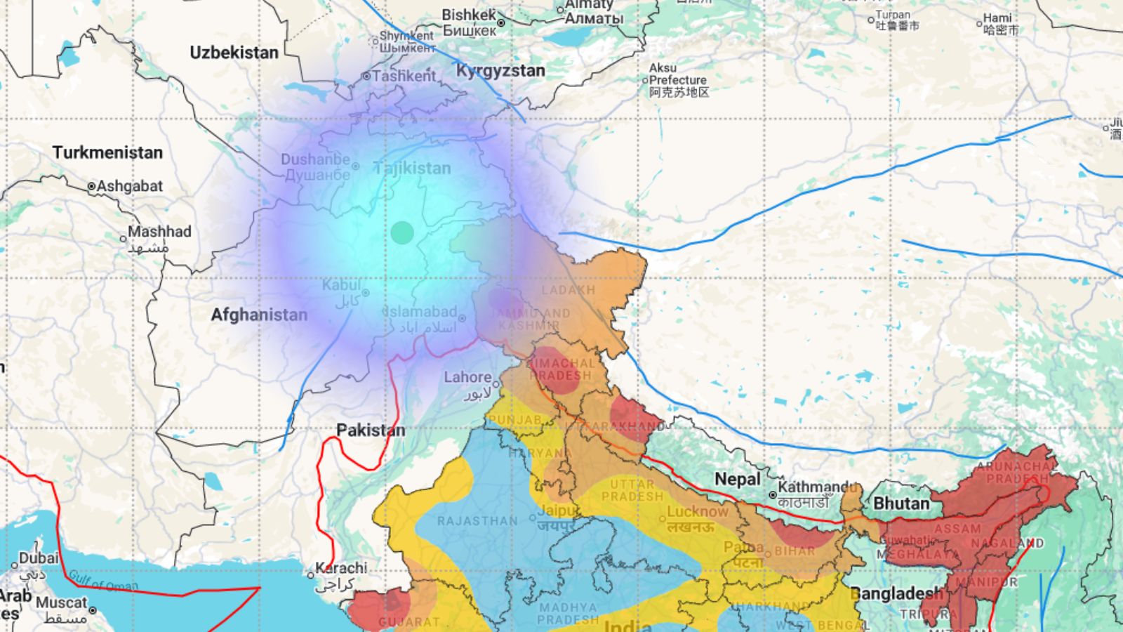 earthquake, jammu and kashmir, afghanistan,