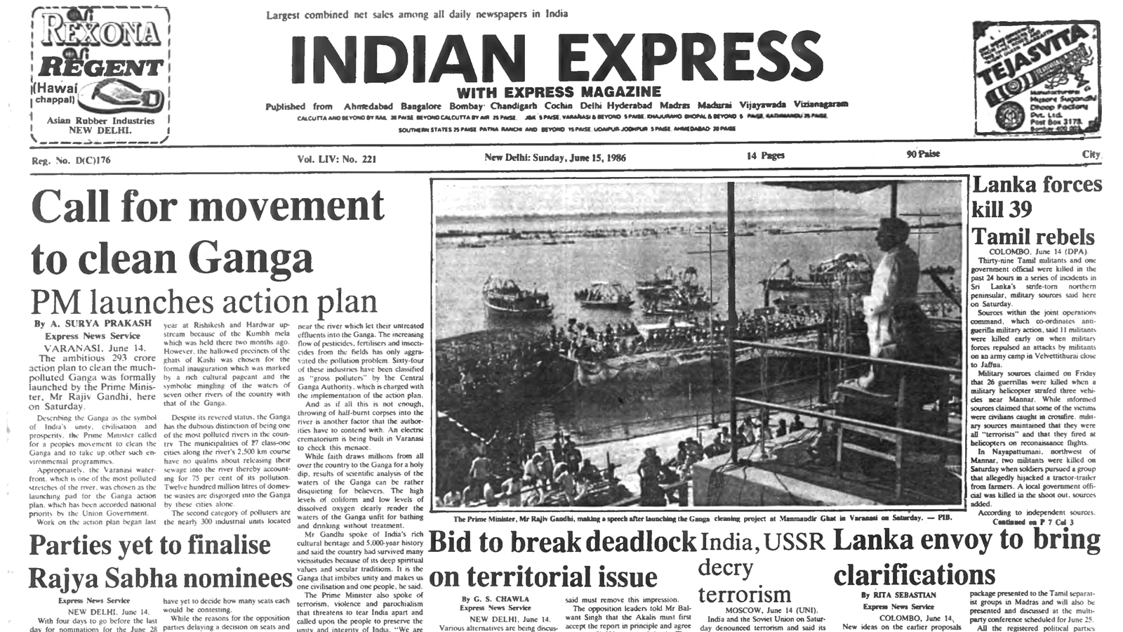40 years ago June 15, 1986: 39 Tamil militants killed