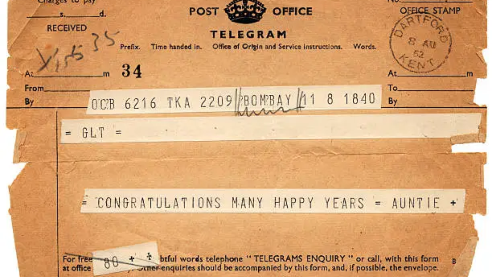 Telegram 1st The most famous telegrams ever sent | Lifestyle Gallery News - The ...
