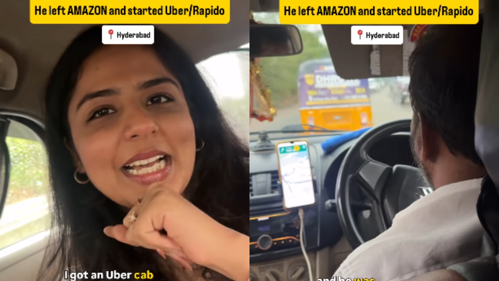 Amazon to Uber: Driver who quit corporate job to follow his passion inspires internet