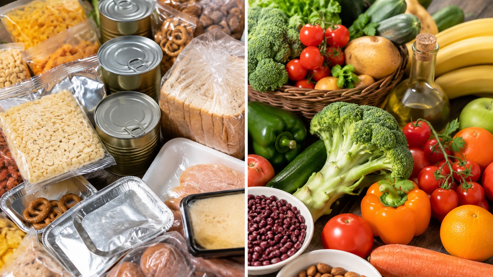 fresh vs packaged food