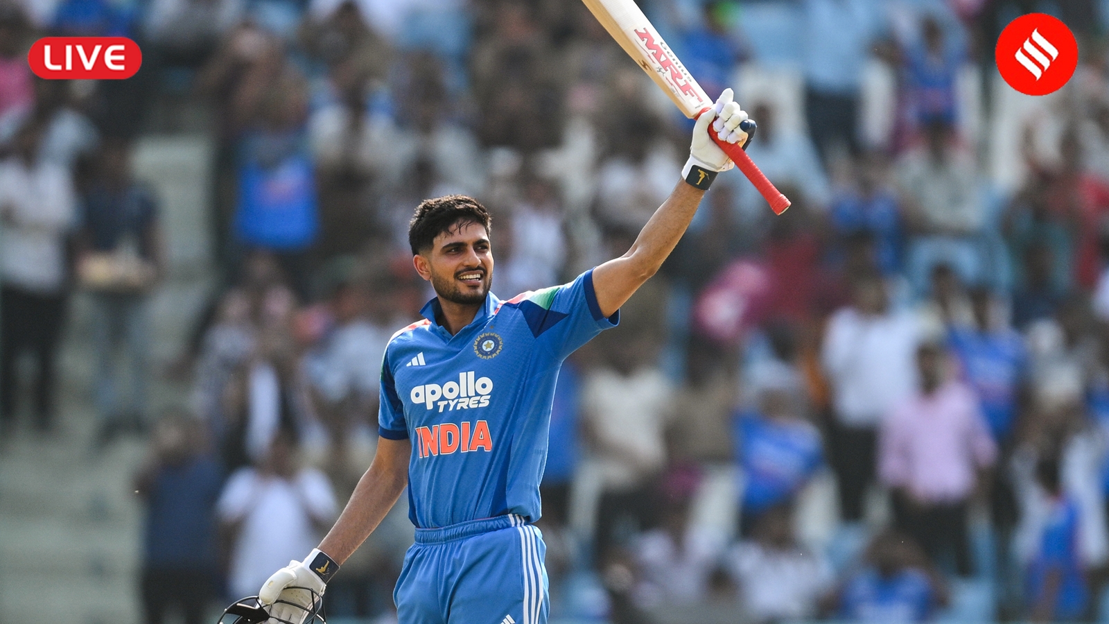 IND vs AFG 2nd ODI Live Score: Shubman Gill scored 154 in 110 balls. (ANI Photo)