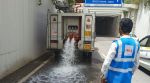 Pre-monsoon mock drills taking place at an underpass near MG Road Metro Station in Gurgaon. (Special Arrangement)