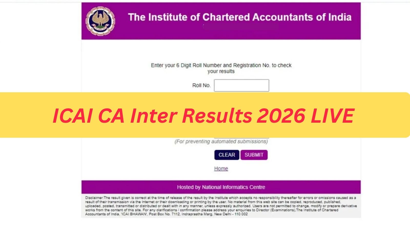 The Wait Ends: ICAI CA Inter Result May 2026 Set to Release Today