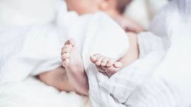 woman delivers healthy baby