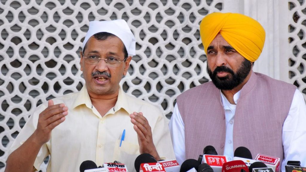 Gujarat Assembly Election 2027, AAP Gujarat election, Bhagwant Mann Gujarat visit, Arvind Kejriwal Gujarat, Punjab model in Gujarat, AAP Punjab schemes, Gujarat election AAP strategy, Punjab welfare schemes, Mukh Mantri Mawan Dhiyan Satkar Yojana, Schools of Eminence Punjab, Aam Aadmi Clinics, AAP Gujarat alliance, Punjab news