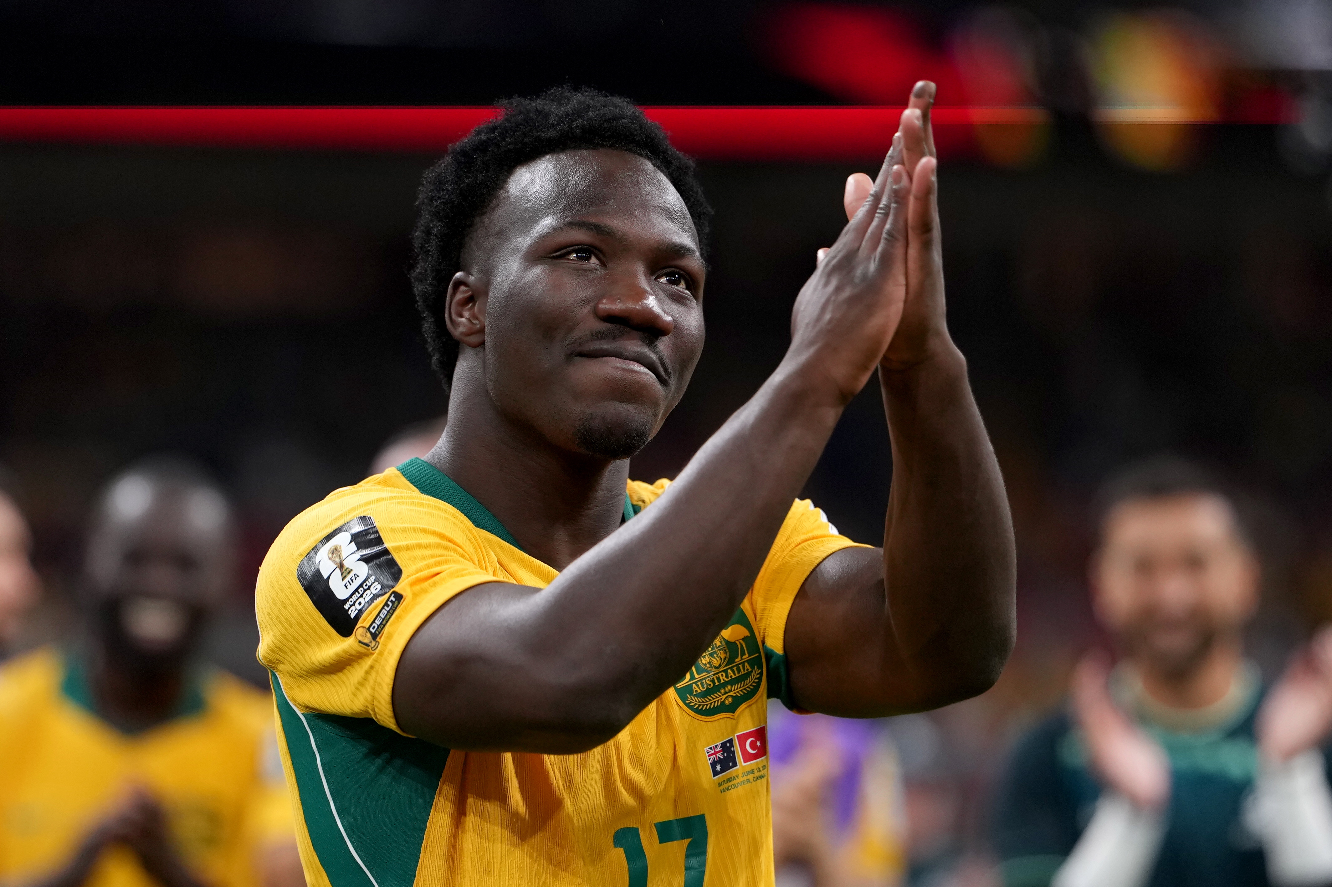 Australian football team member Nestory Irankunda