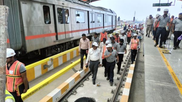 Kanpur Metro CMRS inspection (Image: UPMRC)