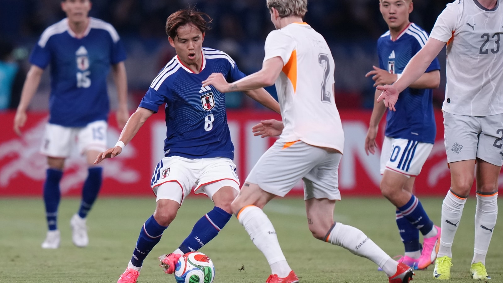 There was enough excitement about work on Jersey No 20, traditionally donned by the Japanese Messi, Kubo (AP Photo)