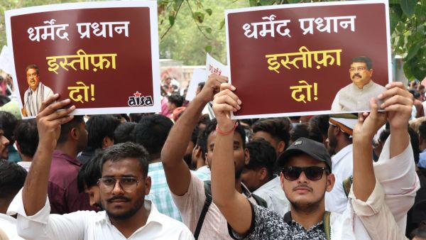 ‘No exam whose paper has not been leaked’: Students protest in Lucknow, CJP joins in