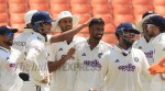 Manav Suthar picked six wickets in Afghanistan's first innings while Washington Sundar picked four in their second. (Express Photo by Kamleshwar Singh)