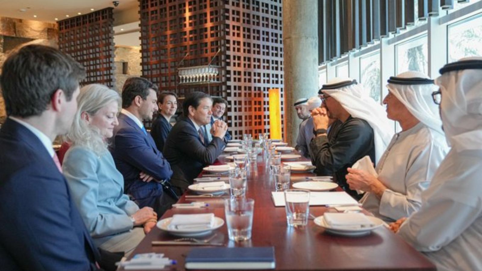 marco rubio, iran war, uae president,
