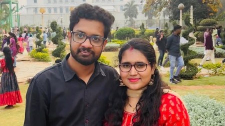 The couple are originally from Vishakapatanam in Andhra Pradesh.