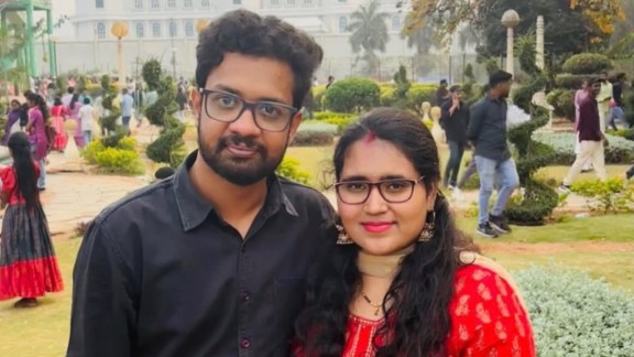 The couple are originally from Vishakapatanam in Andhra Pradesh.