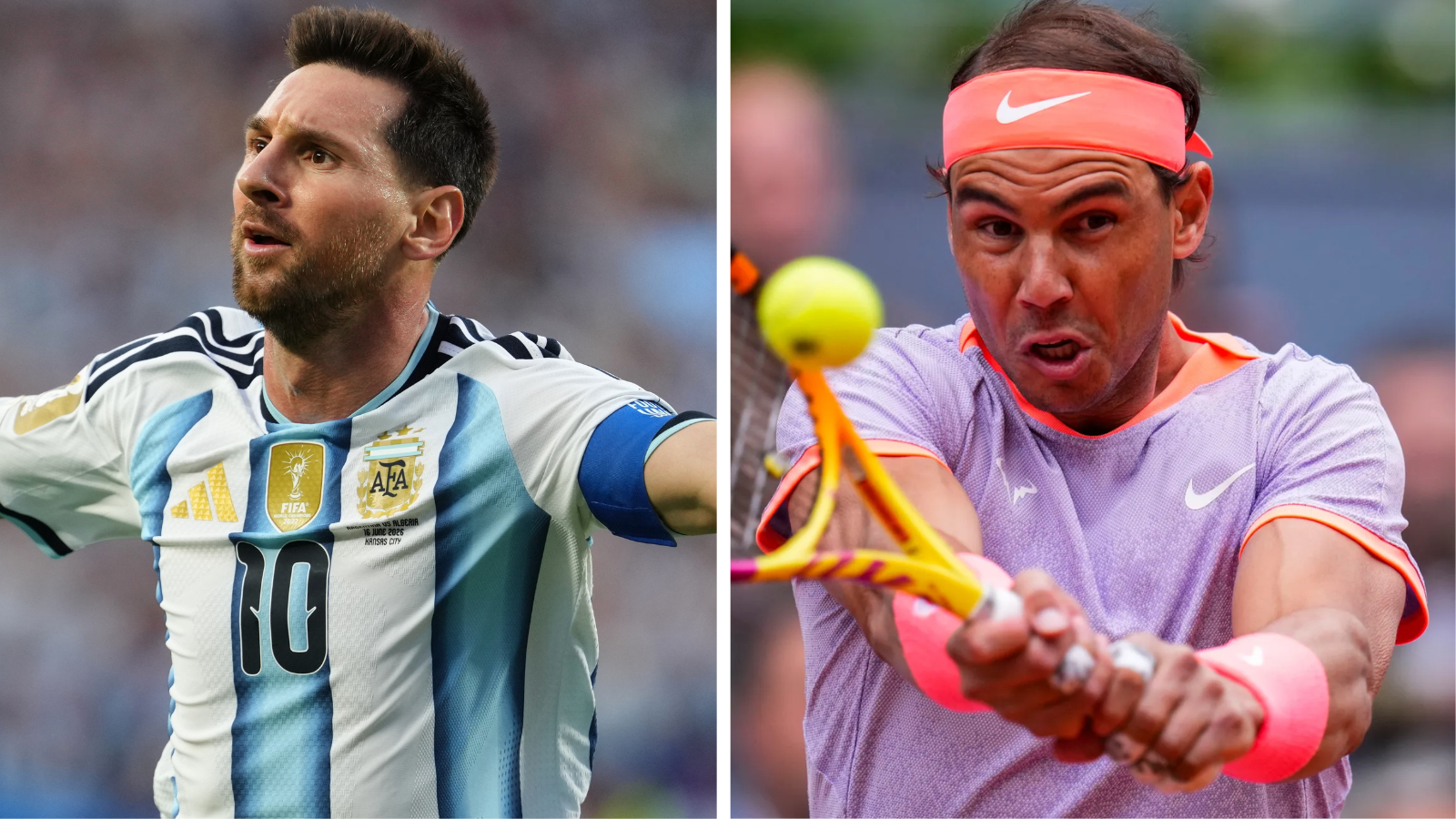 Lionel Messi likened himself to Rafael Nadal after his World Cup hat-trick against Algeria on Tuesday night. (AP Photo)