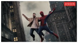 Lionel Messi swings across New York City with Tom Holland in a new promo for Spider-Man: Brand New Day.