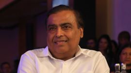Reliance Director Mukesh Ambani at the 4th Edition of The Indian Express award for Women Entrepreneur in Mumbai. Express photo by Amit Chakravarty 06.04.2025