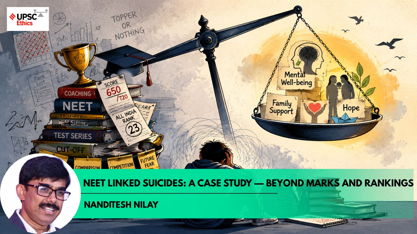 UPSC Ethics Simplified | NEET-linked suicides: A case study — Beyond marks and rankings